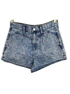 American Eagle Mom Shorts Acid Wash Denim Jean Shorts Womens Size 4